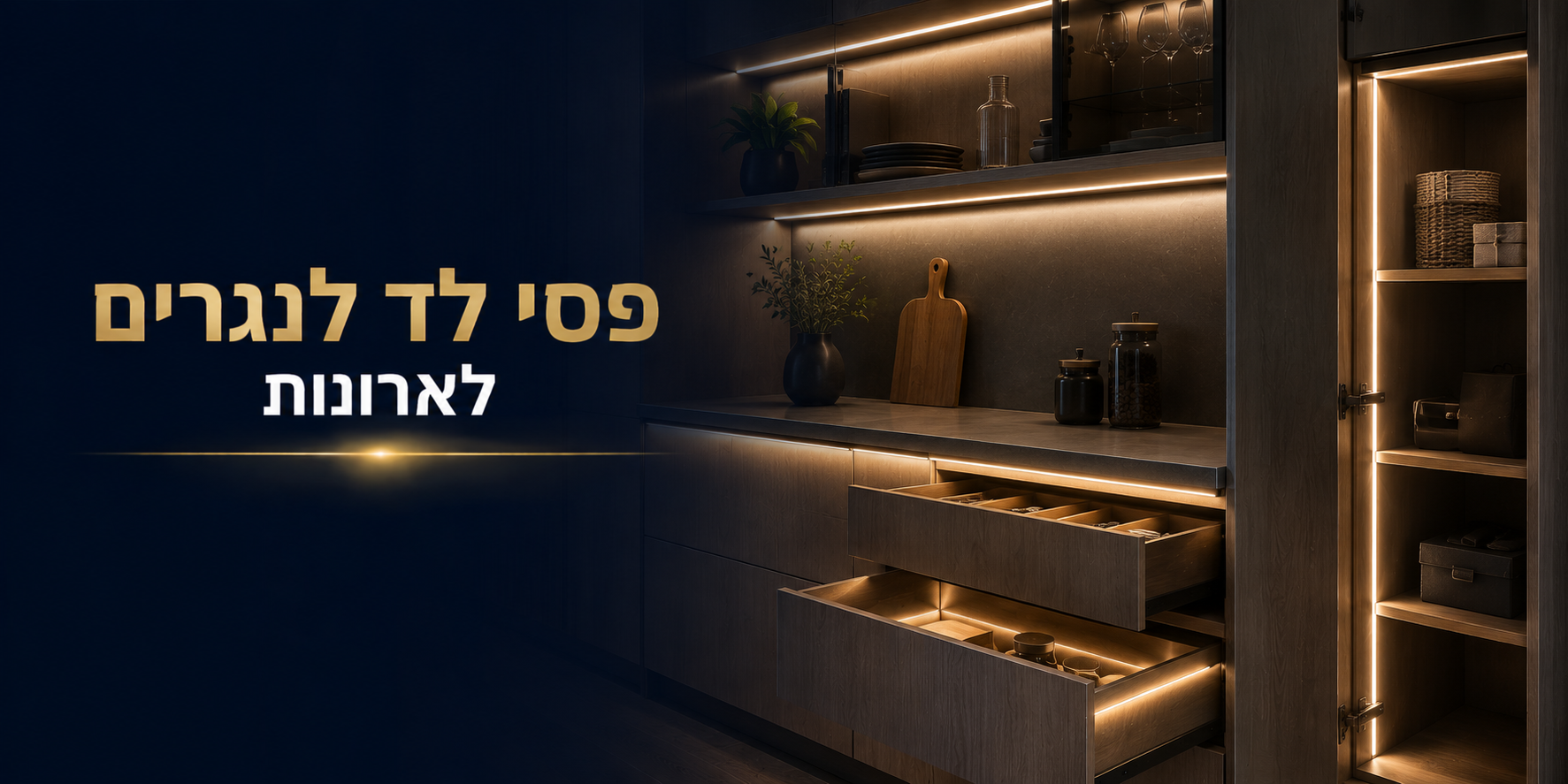 פסי לד לנגרים לארונות